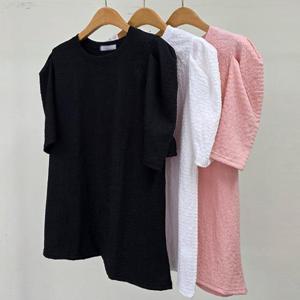 [강물처럼]빅사이즈셔링티 U435L505 조이셔링퍼프반팔티 LY (340