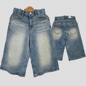 [강물처럼]빅사이즈청반바지 U426L505 스모어와이드6부통팬츠 LO