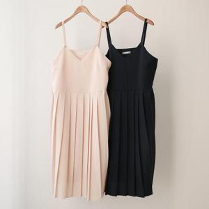 [강물처럼]빅사이즈플리츠원피스 S069L505 걸스뷔스티에주름원피