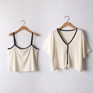 [강물처럼]아이우먼 스판가디건나시투피스 DLI813M505 빅사이즈