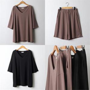 [강물처럼]위쉬몰 RA 쿨브이티팬츠투피스(I926H207) 빅사이즈 (8