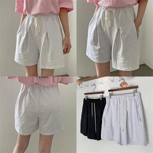 [강물처럼]위쉬몰 GO 핀턱통밴딩숏반바지(K158H207) 빅사이즈 (8