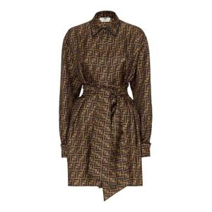 펜디 미디 스커트 FDB613A8G3F1440 Brown