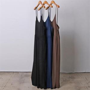 [강물처럼]빅사이즈사랑해요 I880L207 쿨V넥스판나시점프슈트 RA