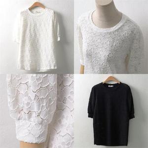 [강물처럼]위쉬몰 NB 엣지레이스블라우스(5014H206) 빅사이즈 (8