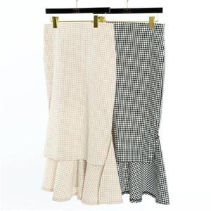 [강물처럼]빅사이즈사랑해요 A402L206 체크스판 인어스커트 CM (