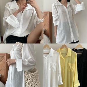 [강물처럼]위쉬몰 YP 여름오버핏원포켓남방(K056H206) 빅사이즈