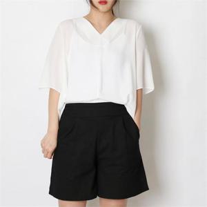 [강물처럼]빅사이즈사랑해요 A414L206 반밴딩 면마 통반바지 HG