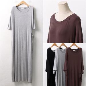 [강물처럼]위쉬몰 RA 실키타이드롱원피스(9882H206) 빅사이즈 (8