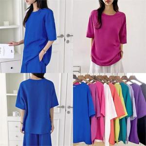 [강물처럼]위쉬몰 BQ 린넨라운드넥반팔티(G991H206) 빅사이즈 (8