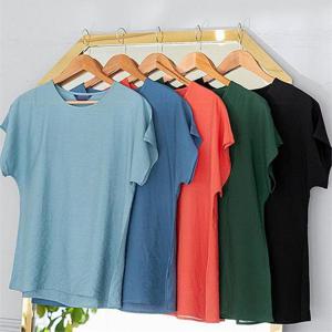 [강물처럼]빅사이즈사랑해요 E079L205 컬러무지인견반팔티 BZ (8