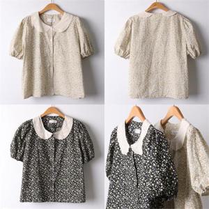 [강물처럼]위쉬몰 DL 레이스플라워블라우스(I733H205) 빅사이즈