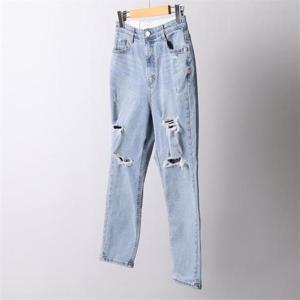 [강물처럼]빅사이즈사랑해요 I710L205 데미지스판배기팬츠 DO (8