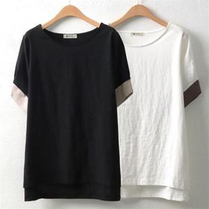 [강물처럼]위쉬몰 NB 린넨심플배색반팔티(5518H205) 빅사이즈 (8