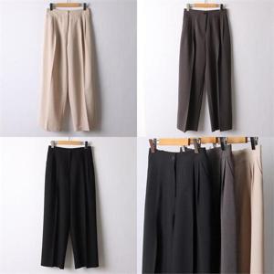 [강물처럼]위쉬몰 LT 투핀턱와이드핏슬랙스(I638H205) 빅사이즈