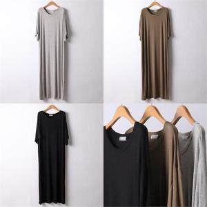 [강물처럼]위쉬몰 RA 실키라운드넥롱원피스(I642H205) 빅사이즈