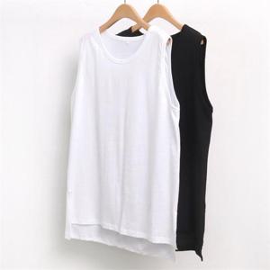 [강물처럼]빅사이즈사랑해요 5564L205 라운드 랍빠 나시 WW (857