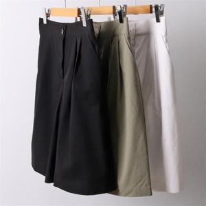 [강물처럼]빅사이즈사랑해요 I609L205 핀턱주름밴딩반바지 PE (8