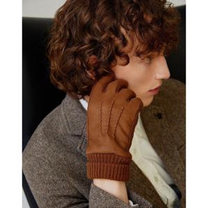 선물포장  (DCGV5F170CM) 카멜 염소가죽 스웨이드 장갑