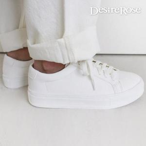 [디자이어로즈][디자이어로즈] 남녀공용 레더 가을 스니커즈 3cm