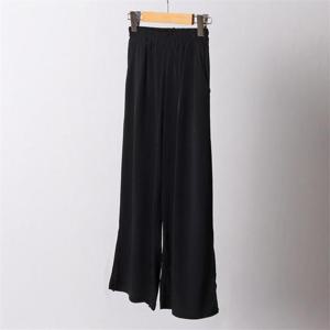 [강물처럼]빅사이즈사랑해요 D958L204 블랙와이드트임통팬츠 OD