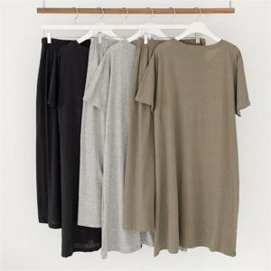 [강물처럼]빅사이즈사랑해요 9912L204 실용트임롱와이드세트 EM