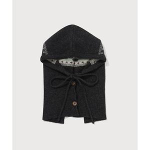 커버낫 여성 클로버하트 자카드 앙고라 바라클라바 B1 CO2504CA78 DG