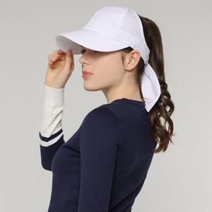 [홀릭앤플레이] (여성)벤틸레이션 리본장식 볼캡형 썬캡_HC2UAC003