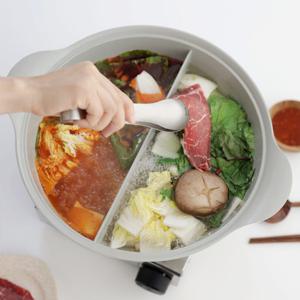 퀸센스 인덕션 반반냄비 전골 훠궈 샤브샤브 냄비 28cm