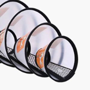 강아지목보호대 강아지 반투명 찍찍이 넥카라 3호 1P 수술 깔대기 카라