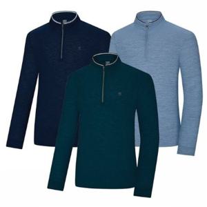 [콜핑]LD08 남자 봄/여름 하이쿨 지지미원단 긴팔집업 등산티 KVT0480M