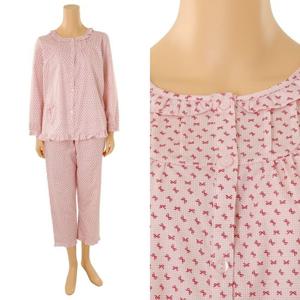 와코루 면70수 리본나염 여성 파자마 WPA3190