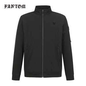 [팬텀] 남성 우븐 믹스 소매 포켓 트레이닝 집업 티셔츠