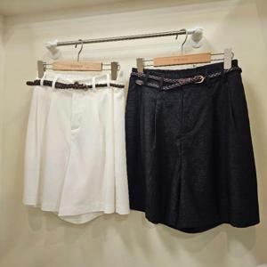 스테파니 HC07 핀턱 실키반바지 A25PT5229