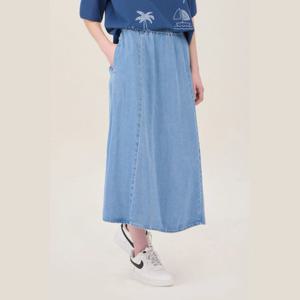 [베네통]라인 밴딩 데님 스커트 BASKF3531