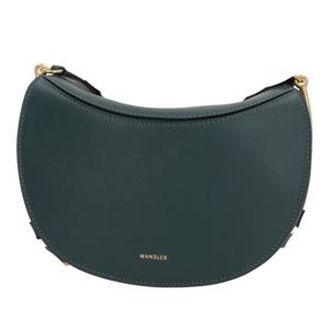 반들러 크레센트 그린 가죽 숄더 백 000143 2832