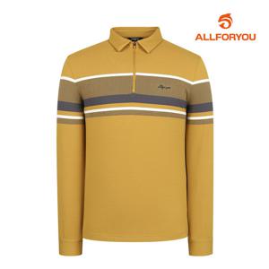 [올포유] 남성 원포인트 자가드 카라 반집업 티셔츠 AMTYL9161-203_G