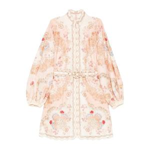 짐머만 플로럴 하이넥 레이스 트림 원피스 6470DRS263 WPFB