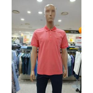 크로커다일 세이브존05 피케이 솔리드 요꼬에리 다홍색 기본 반팔 티셔츠 ABTP 2701 73