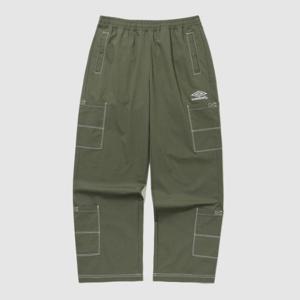 엄브로바지 NQK UQ221CPT59-KAI 크리스피 타슬란 와이드 카고 팬츠 / kHAKI