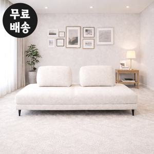 뮤지 패브릭 쇼파 모듈형 소파 3인용 거실 아이보리