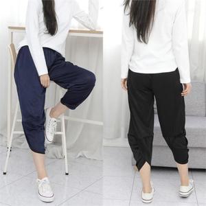 [강물처럼]빅사이즈사랑해요 F206L211 이지피팅밴딩기모팬츠 SI