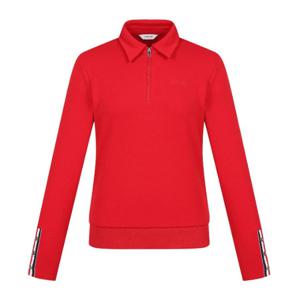 M 핑골프웨어 NQC 121D4TO352_RE 여성 기모 카라 반집업 긴팔 티셔츠