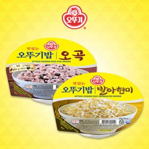 [오뚜기]오뚜기밥 오곡 x 6개 + 오뚜기밥 발아현미 x 6개