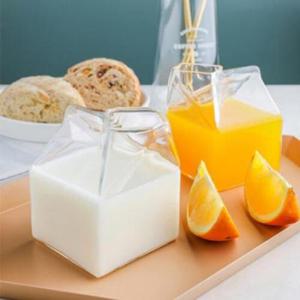 아트박스/와인앤쿡 모던 우유팩모양 유리컵 1개