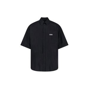 25FW 발렌시아가 반팔 셔츠 850829TRM281000 BLACK DOM