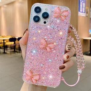 갤럭시S26 25 24 23 22 21 울트라플러스 글리터나비스트랩케이스