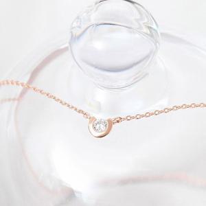 로즈골드 14KGP 큐빅 데일리 베이직 체인 목걸이 목걸이선물