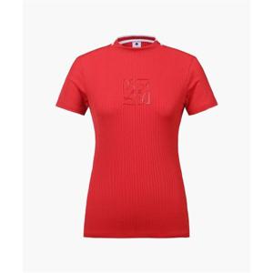 데상트 GOLF 여성 골지 하이넥 반팔티셔츠 (DP22WFTS61) DP22WFTS61_RRDG 280047