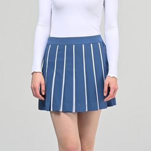 [홀릭앤플레이] (여성)배색 플리츠 시그니쳐 큐롯_HC1WCU001